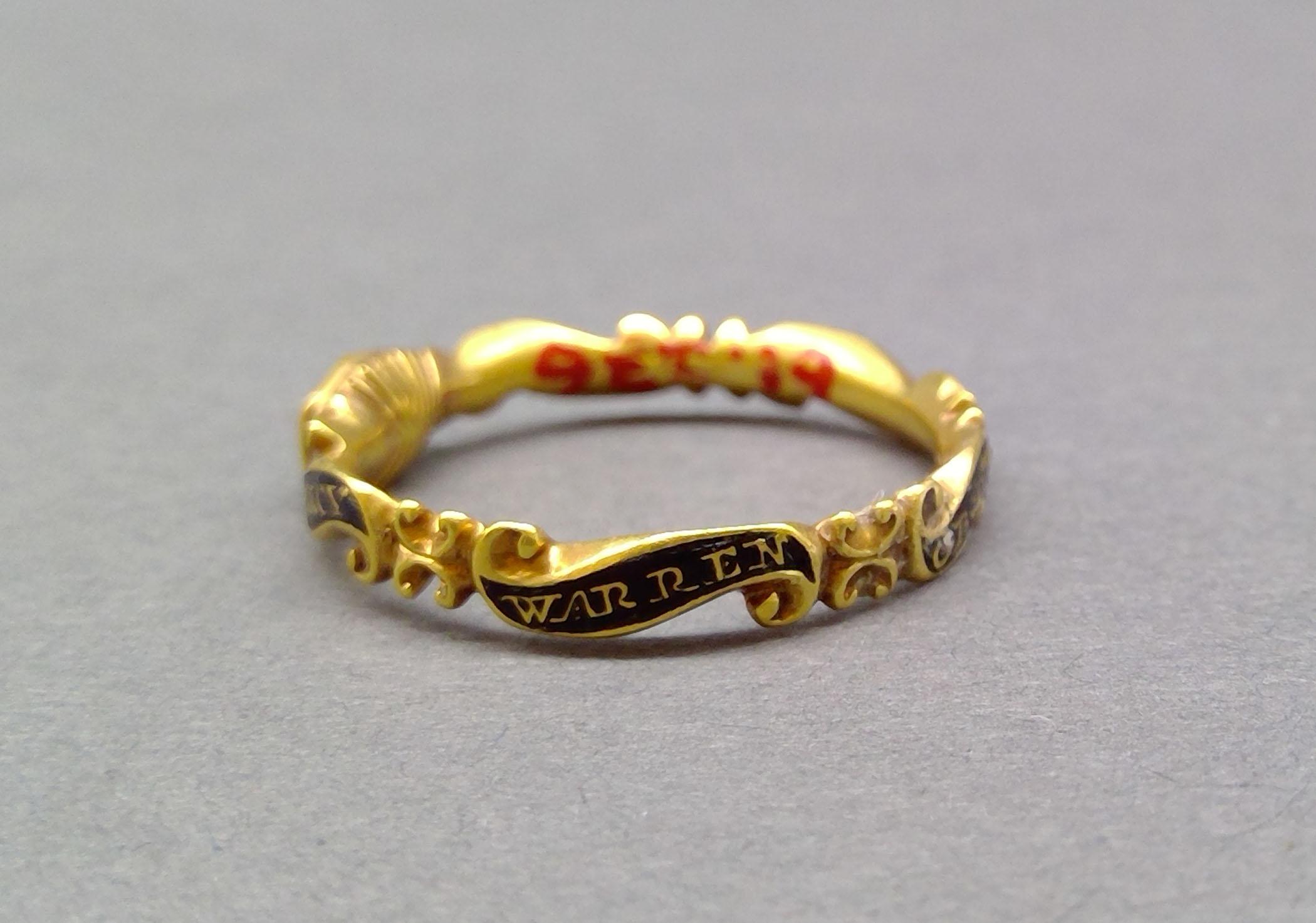 1961.0236 Ring (finger), Mourning ring, view 6
