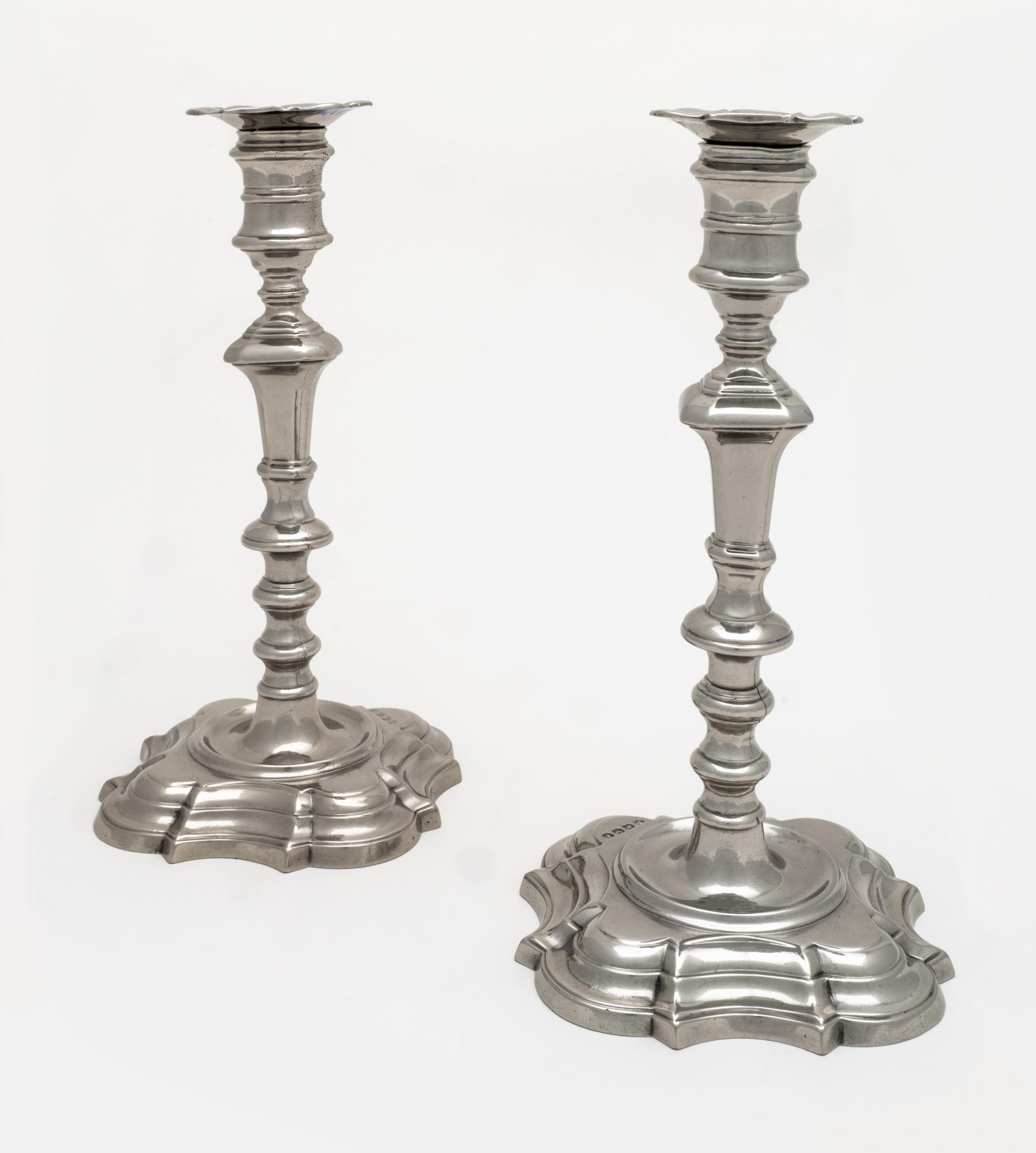 1961.0240.001 Candlestick, 1961.0240.002 Candlestick, view 1