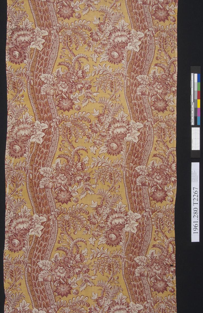 1961.0280 Textile, printed, detail 1