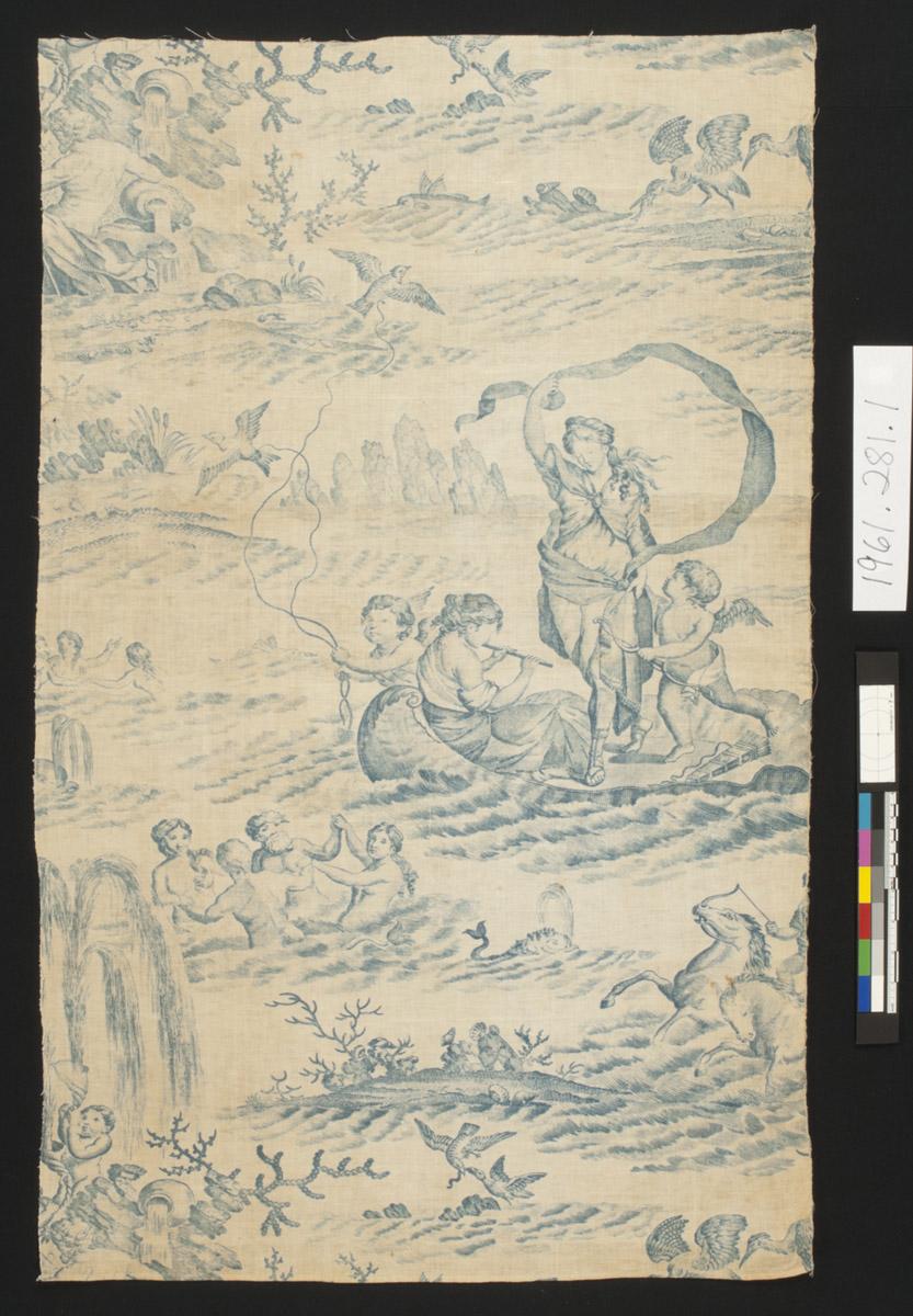 1961.0281.001 Textile, printed, view 1