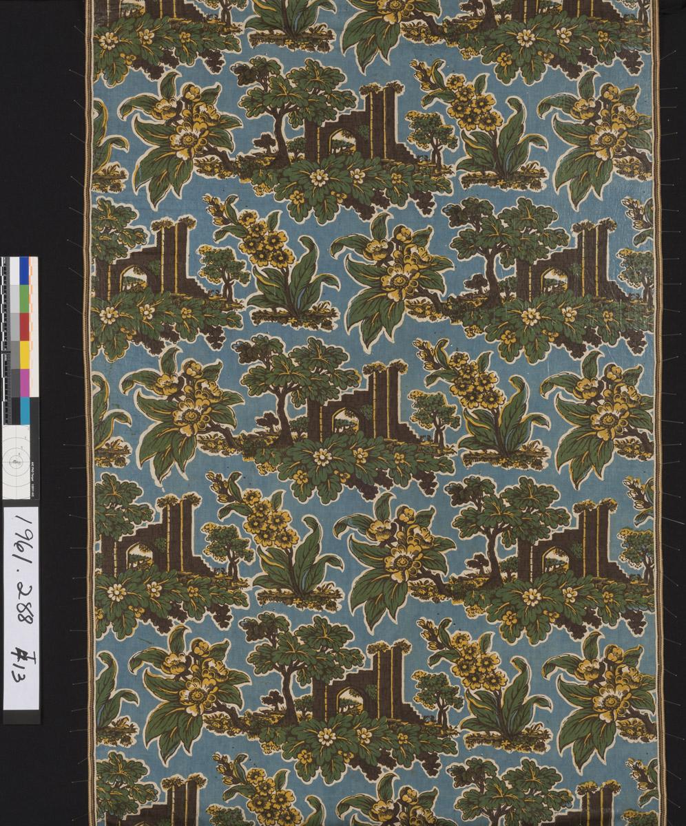1961.0288 Textile, printed, detail 1