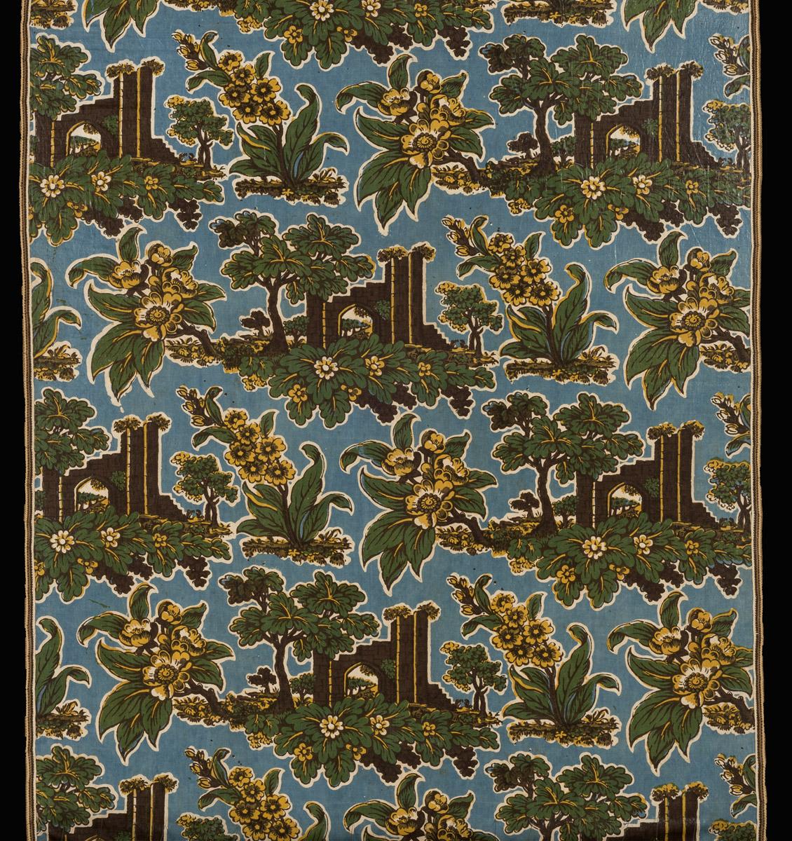 1961.0288 Textile, printed, detail 2