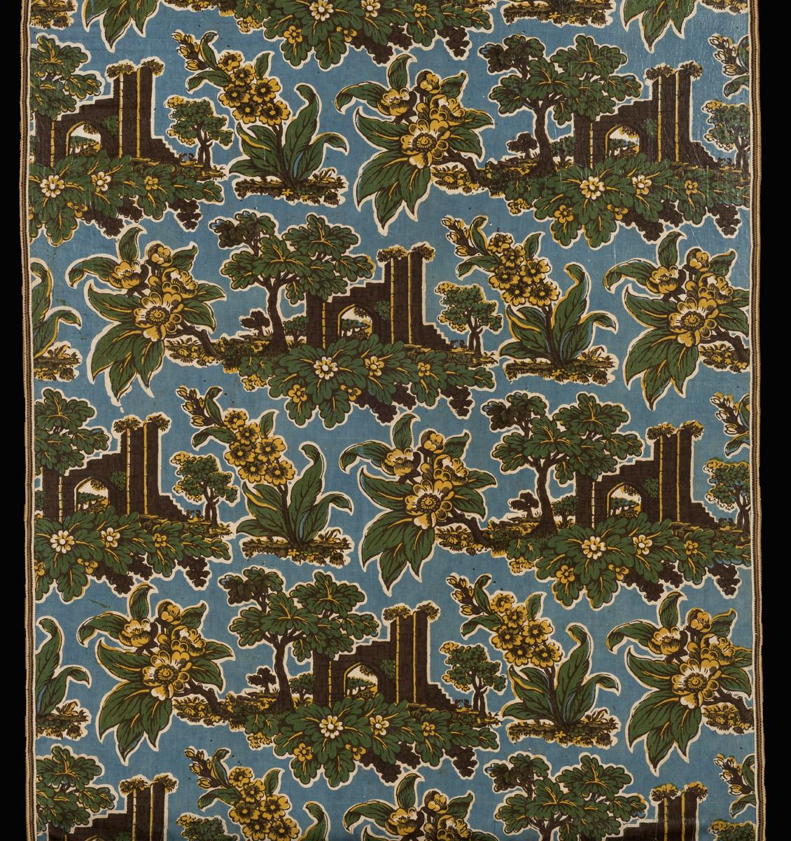 1961.0288 Textile, printed, detail, Book image C208