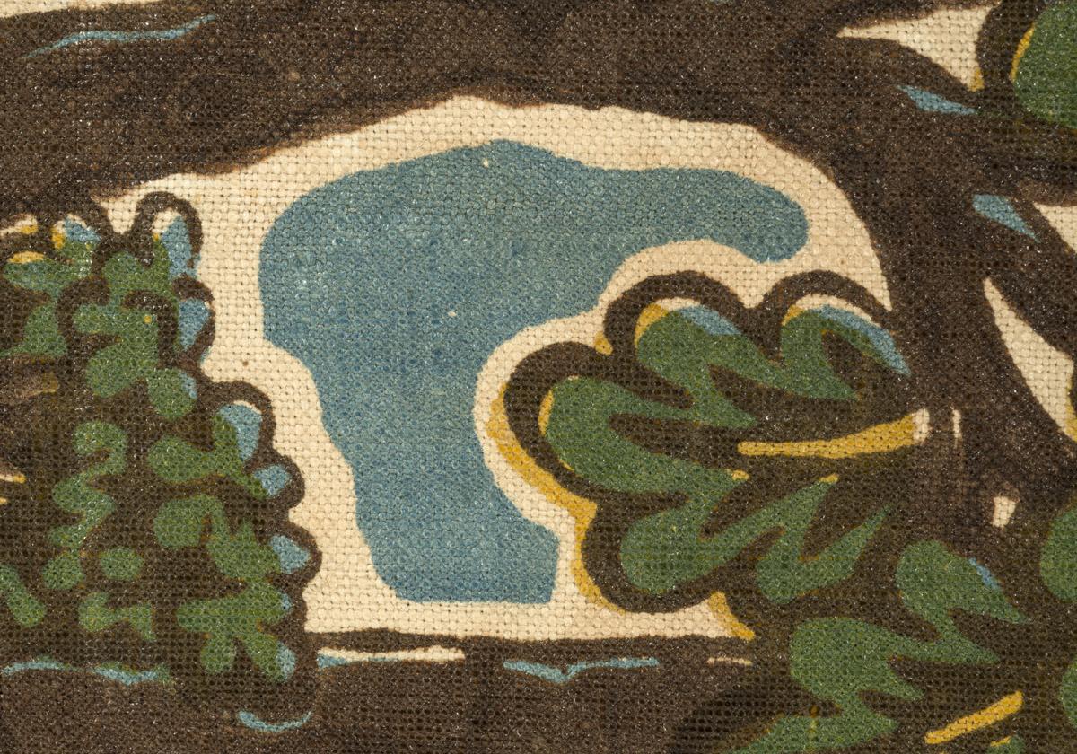 1961.0288 Textile, printed, detail 4