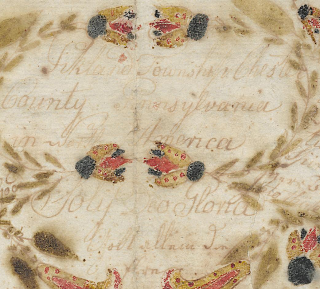 1961.0307 A Fraktur, Detail 17