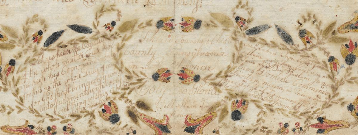 1961.0307 A Fraktur, Detail 3
