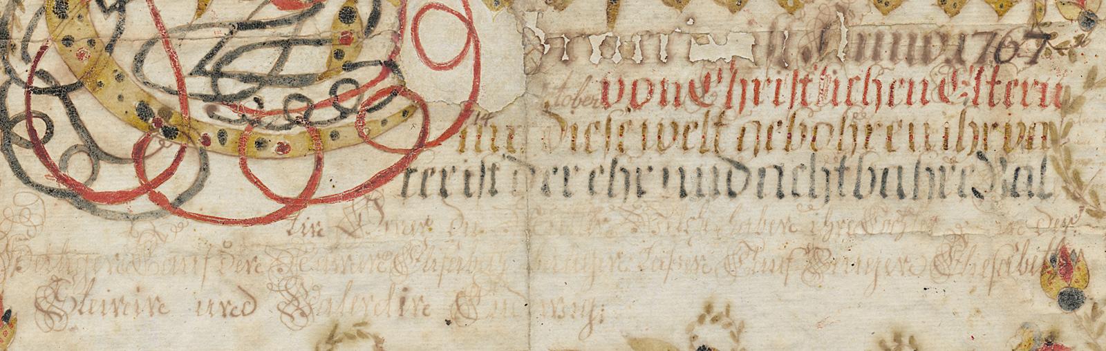 1961.0307 A Fraktur, Detail 7