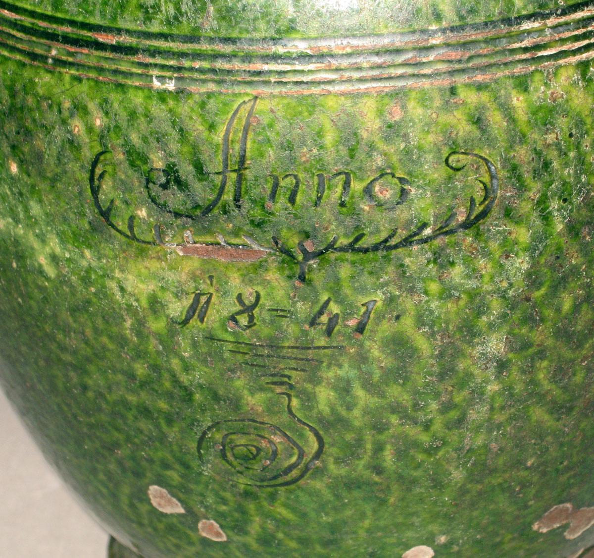 1961.0318 Redware jug (detail)