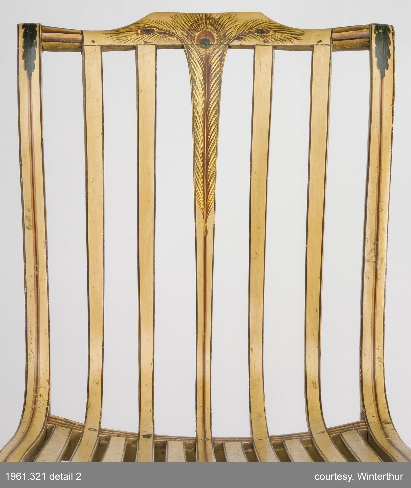 1961.0321 Side Chair back detail