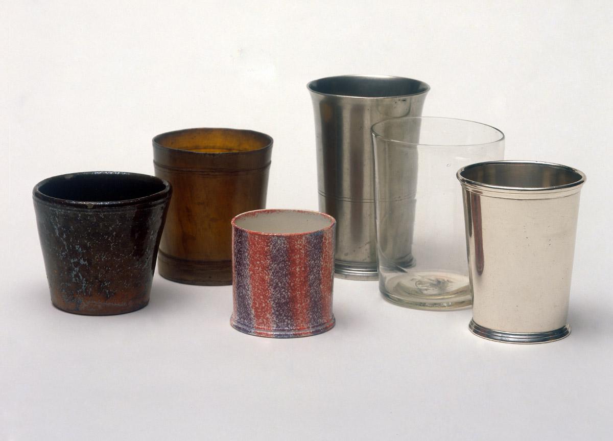1967.1553, 1961.0327, 1965.0697, 1966.1186.001, 1960.1137, 1961.1090 Tumblers/Beakers