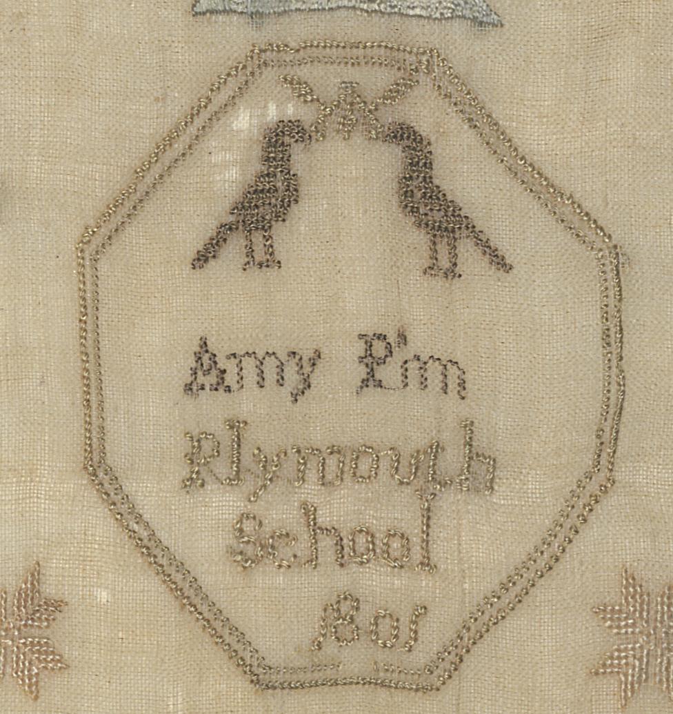 1961.0348 A Sampler, Detail 9