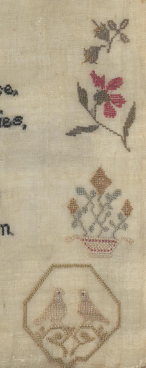 1961.0348 A Sampler, Detail 5