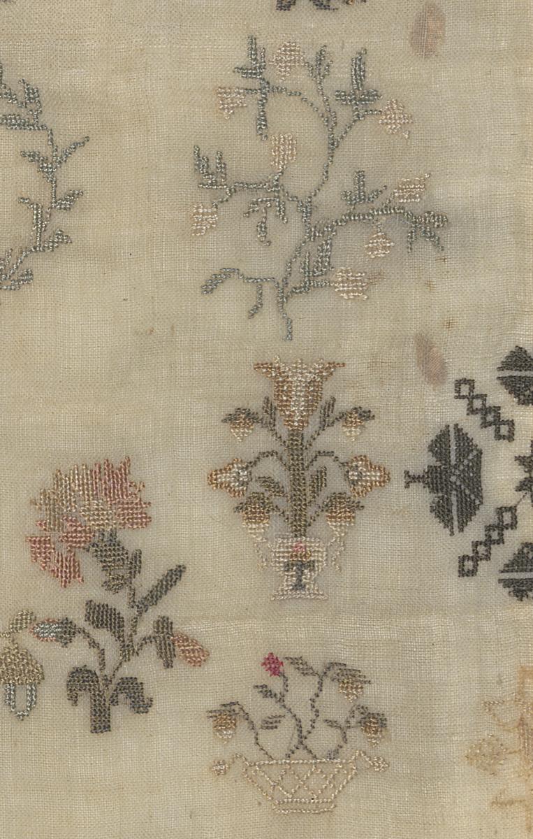 1961.0348 A Sampler, Detail 7