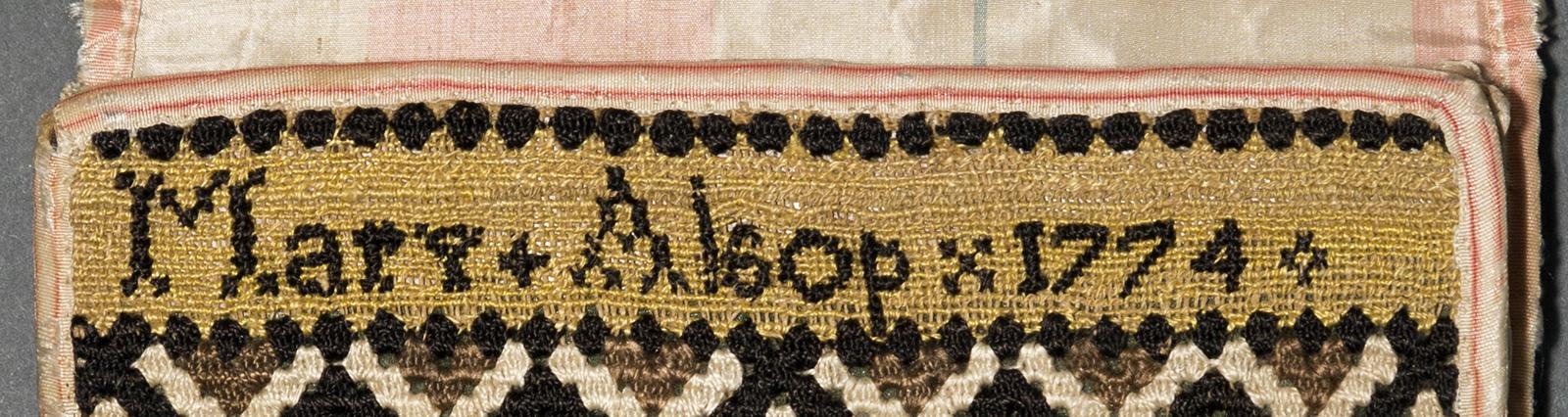 1955.0003.004 Pocketbook, Inside Inscription