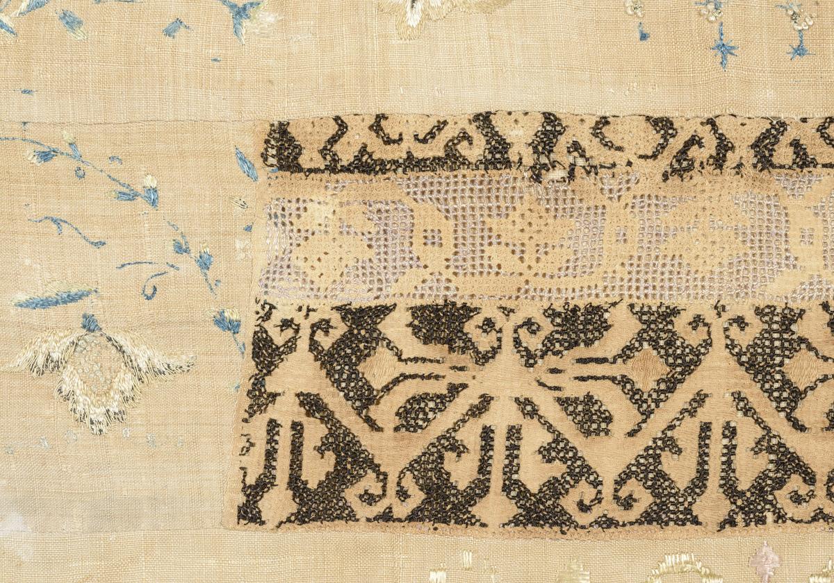 1961.0356 Sampler, detail 1