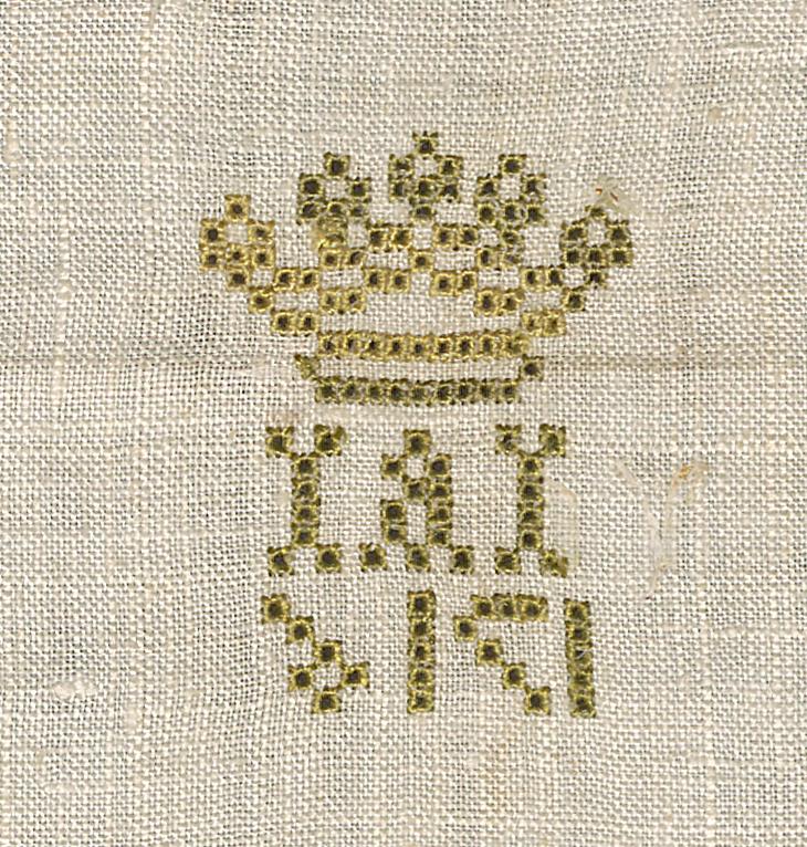 1961.0357 A Sampler Verso Detail 22