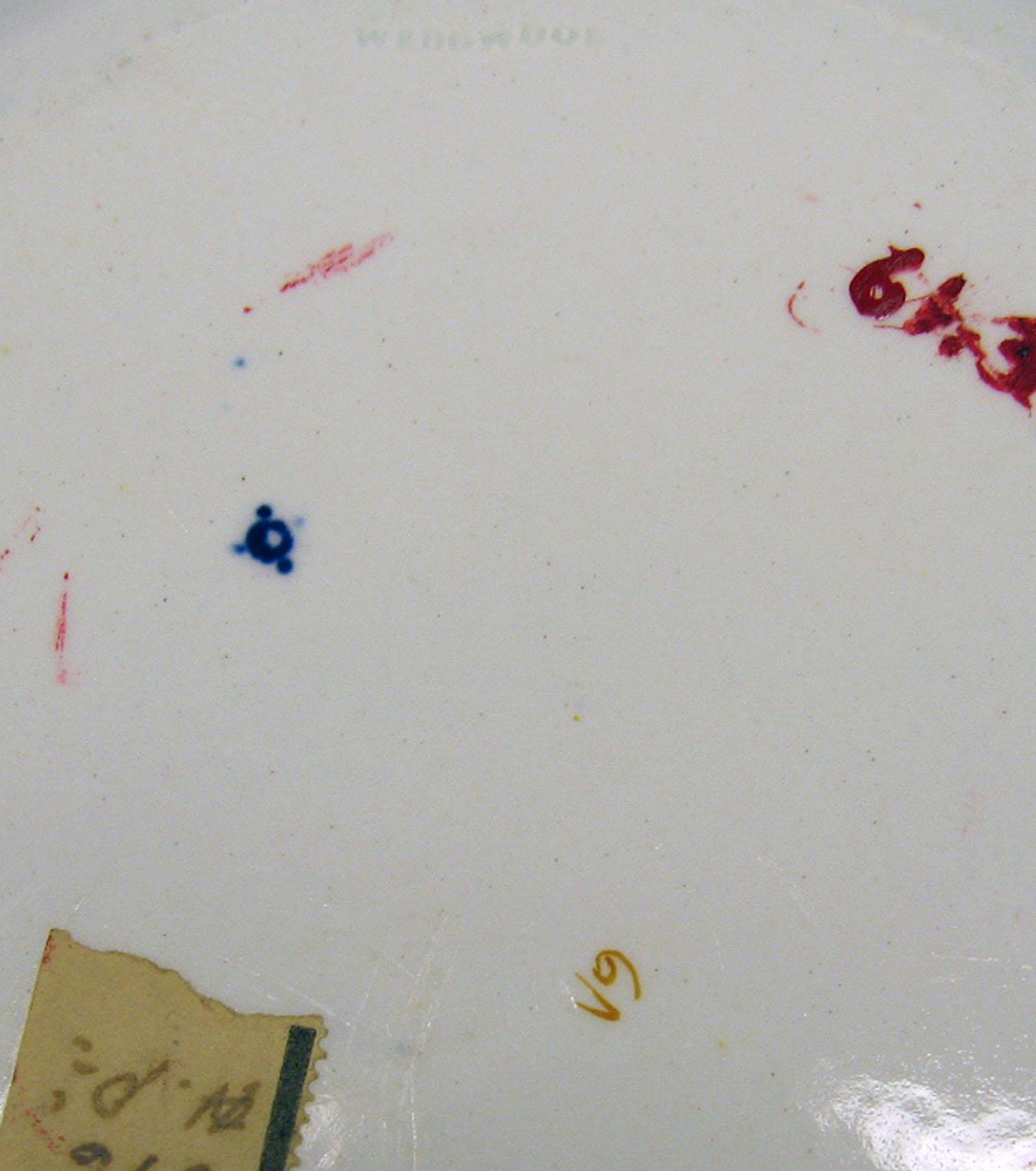 1961.0374.001 Pearlware plate (mark)