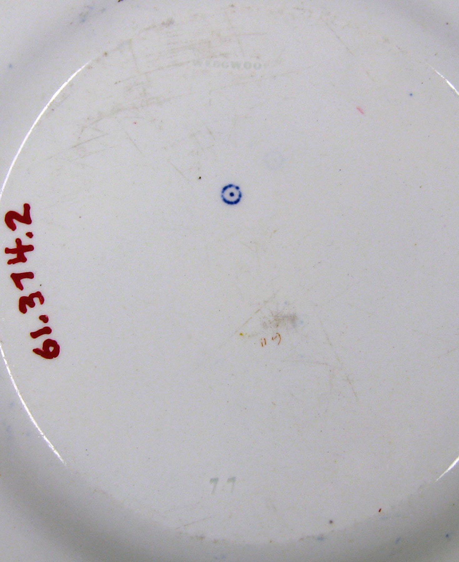 1961.0374.002 Pearlware plate- detail
