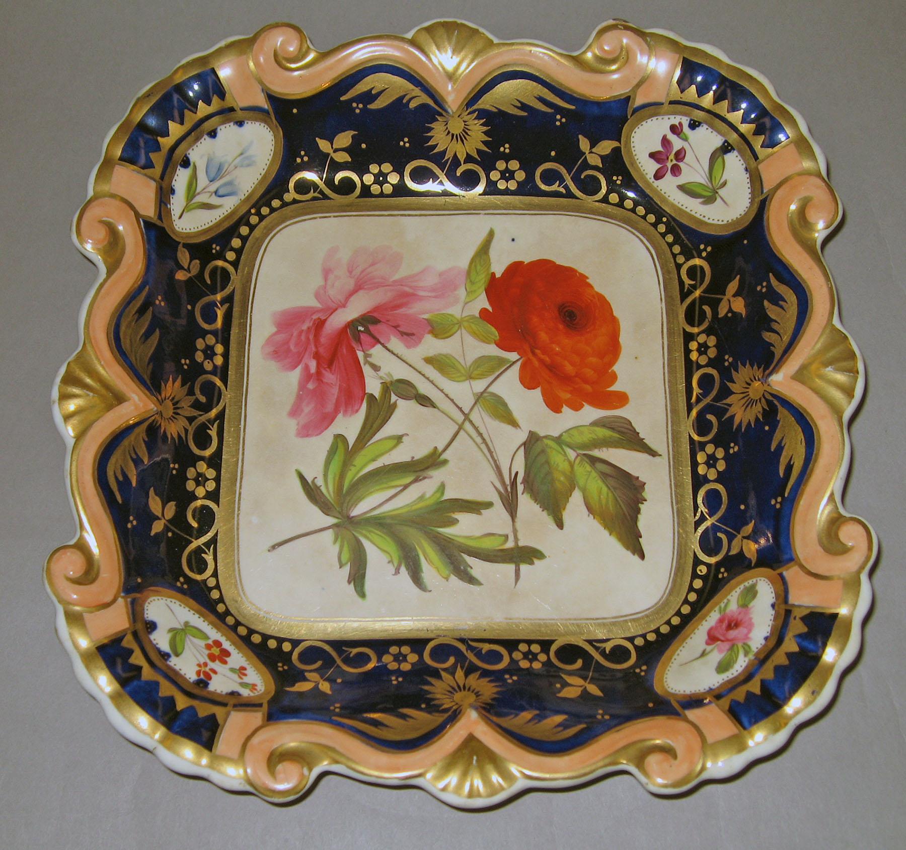1961.0386.001 Bone-china dish