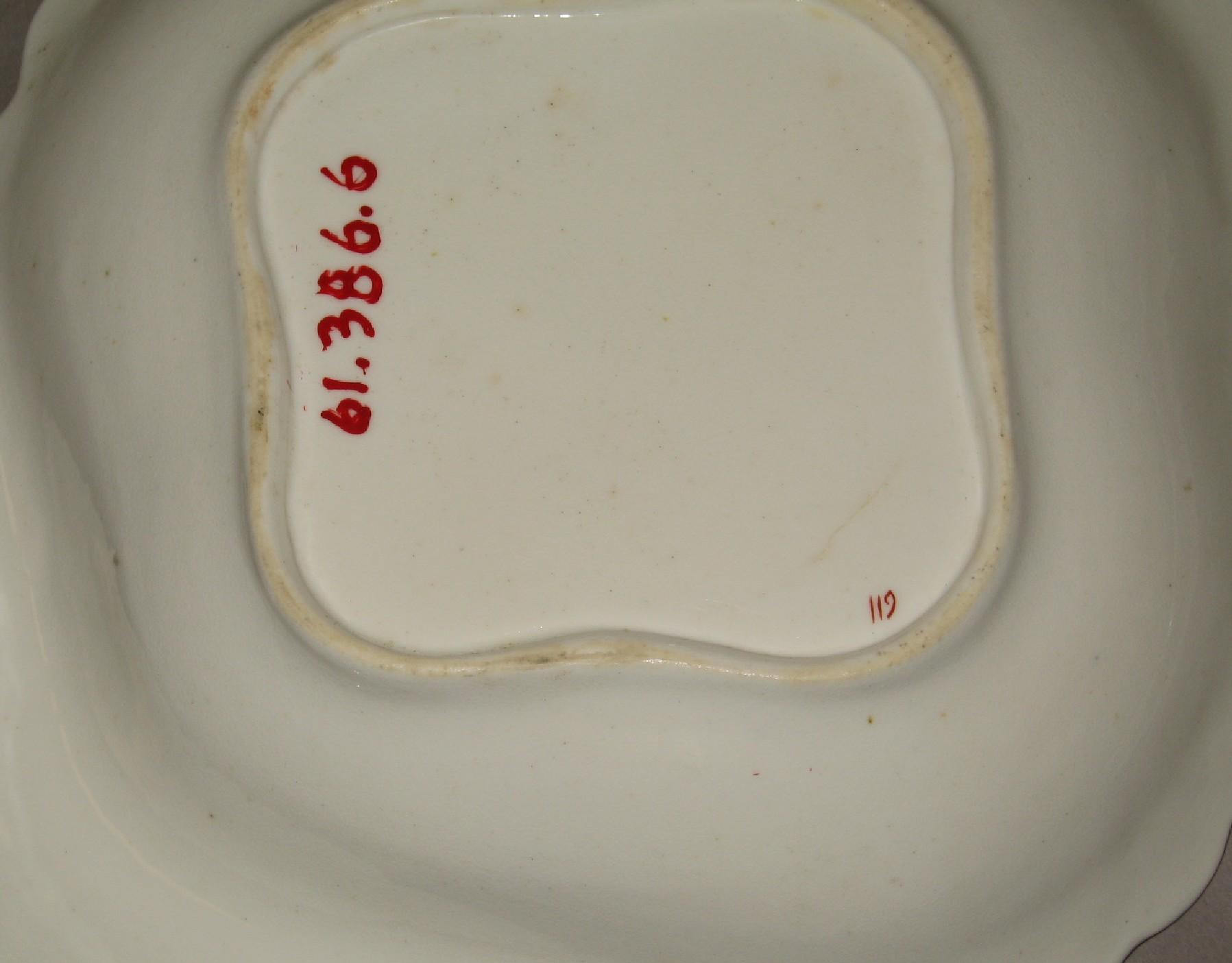 1961.0386.006 Bone china dish (underside)