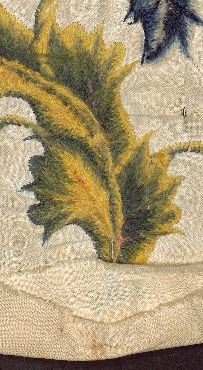 1961.0404 Crewelwork Fragment, Verso Detail 5