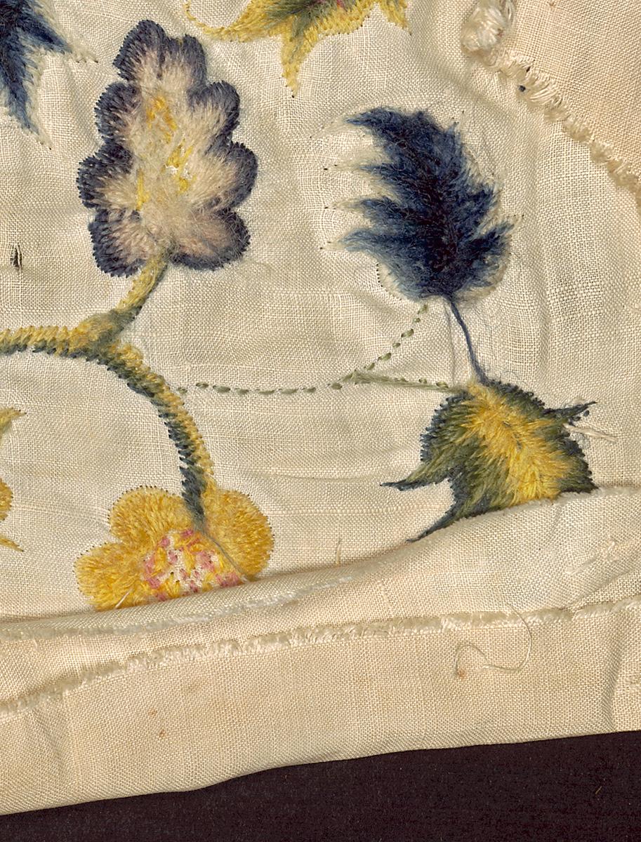1961.0404 Crewelwork Fragment, Verso Detail 2