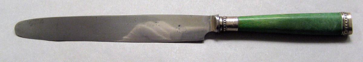 1961.0421.003 Silver and ivory knife upper surface
