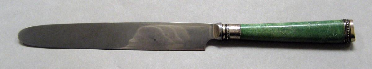 1961.0421.005 Silver and ivory knife upper surface