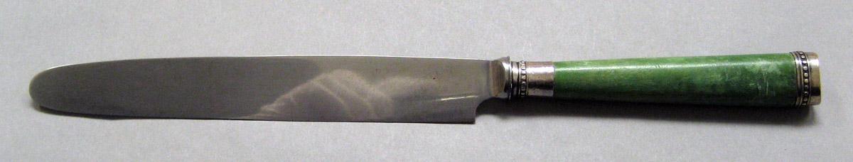 1961.0421.007 Silver and ivory knife upper surface