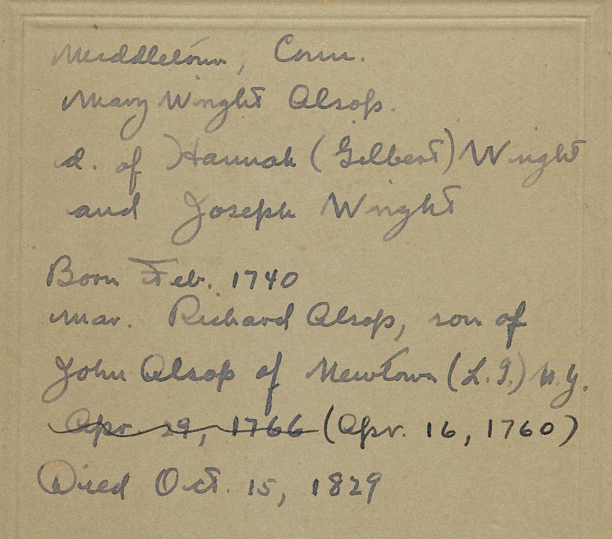 1955.0003.020 Photograph, Verso Detail