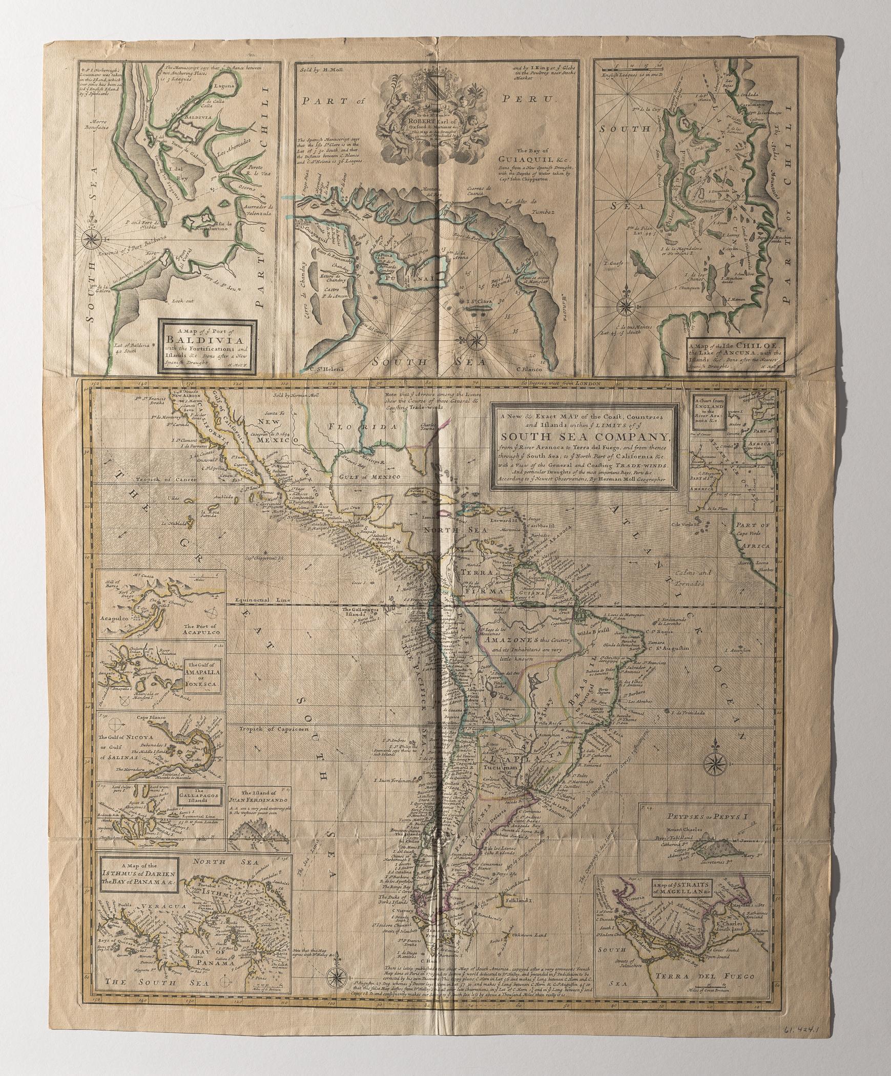 1961.0424.001 Map, view 2, raking light