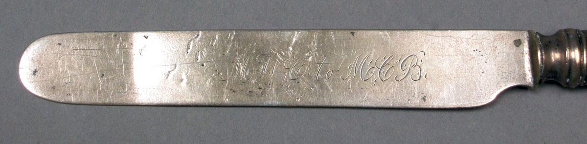 1961.0426 Silver Knife engraving