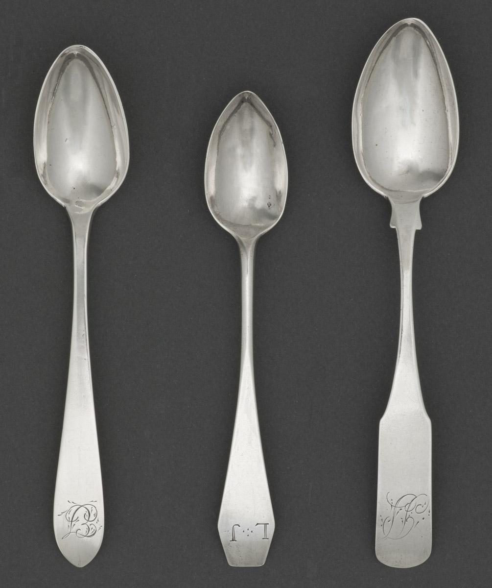 1964.0068.002, 1962.0240.679, 1961.0427.002 Silver spoons