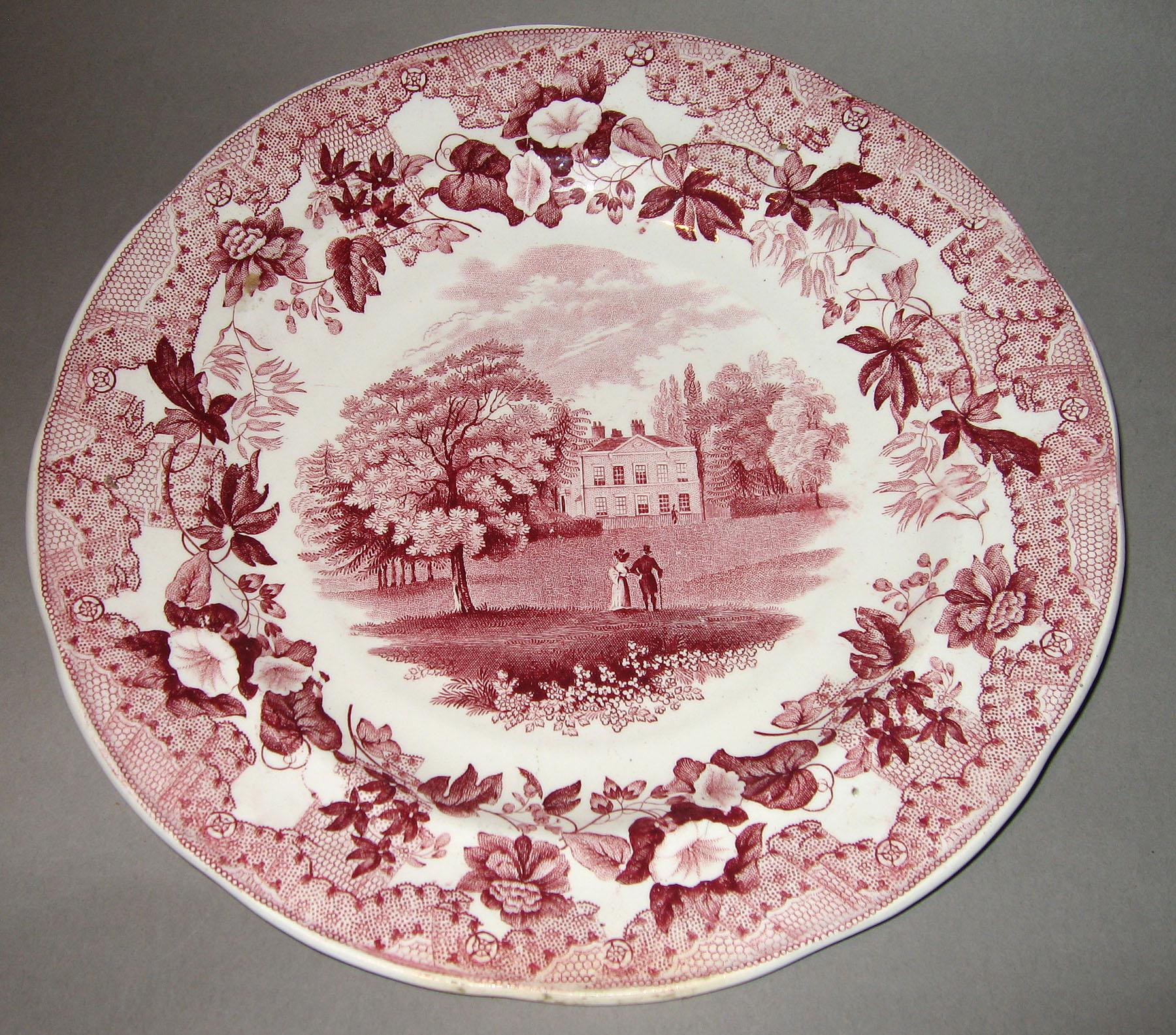 1961.0437.001 European Scenery pattern plate