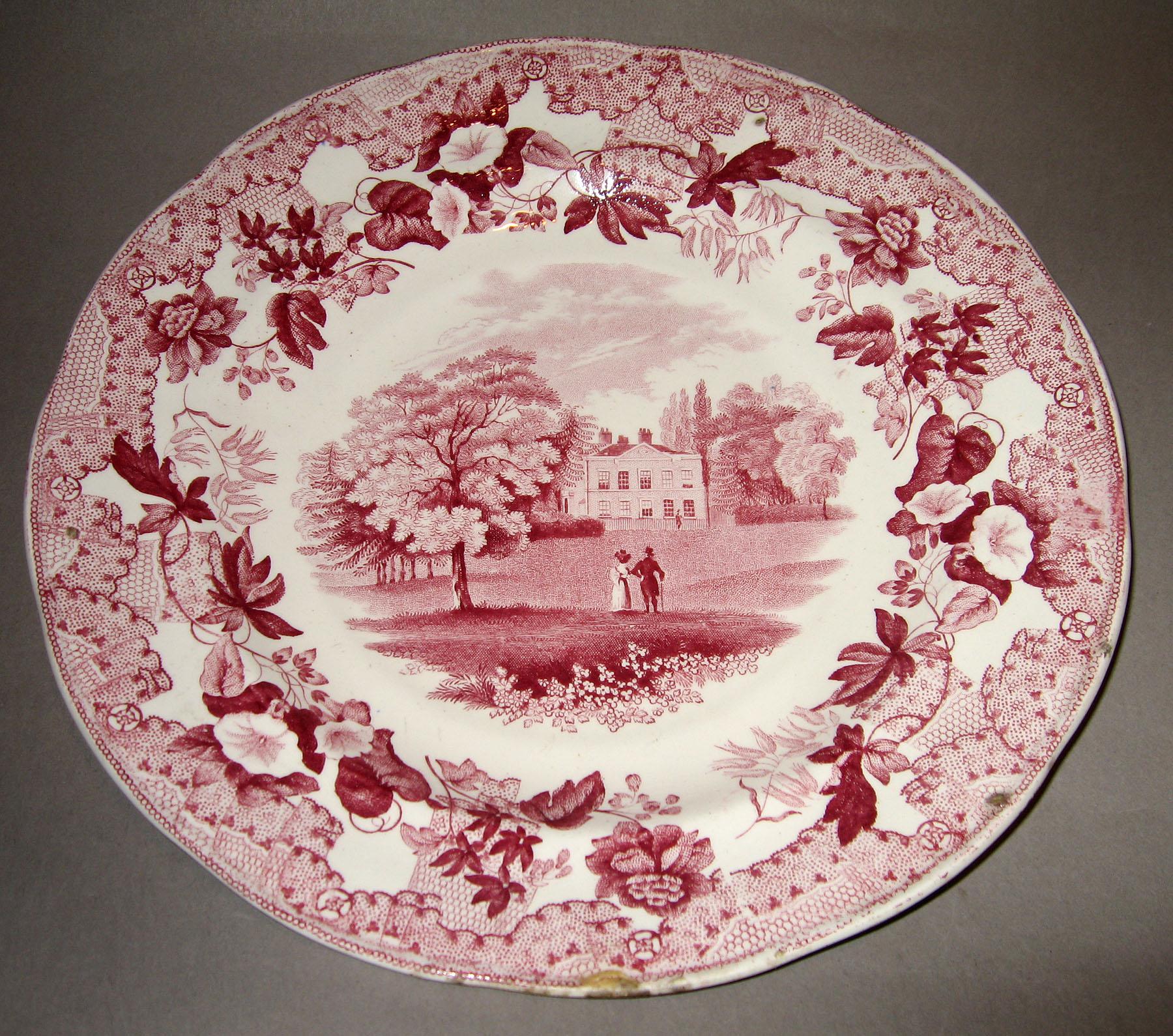 1961.0437.002 European Scenery pattern plate