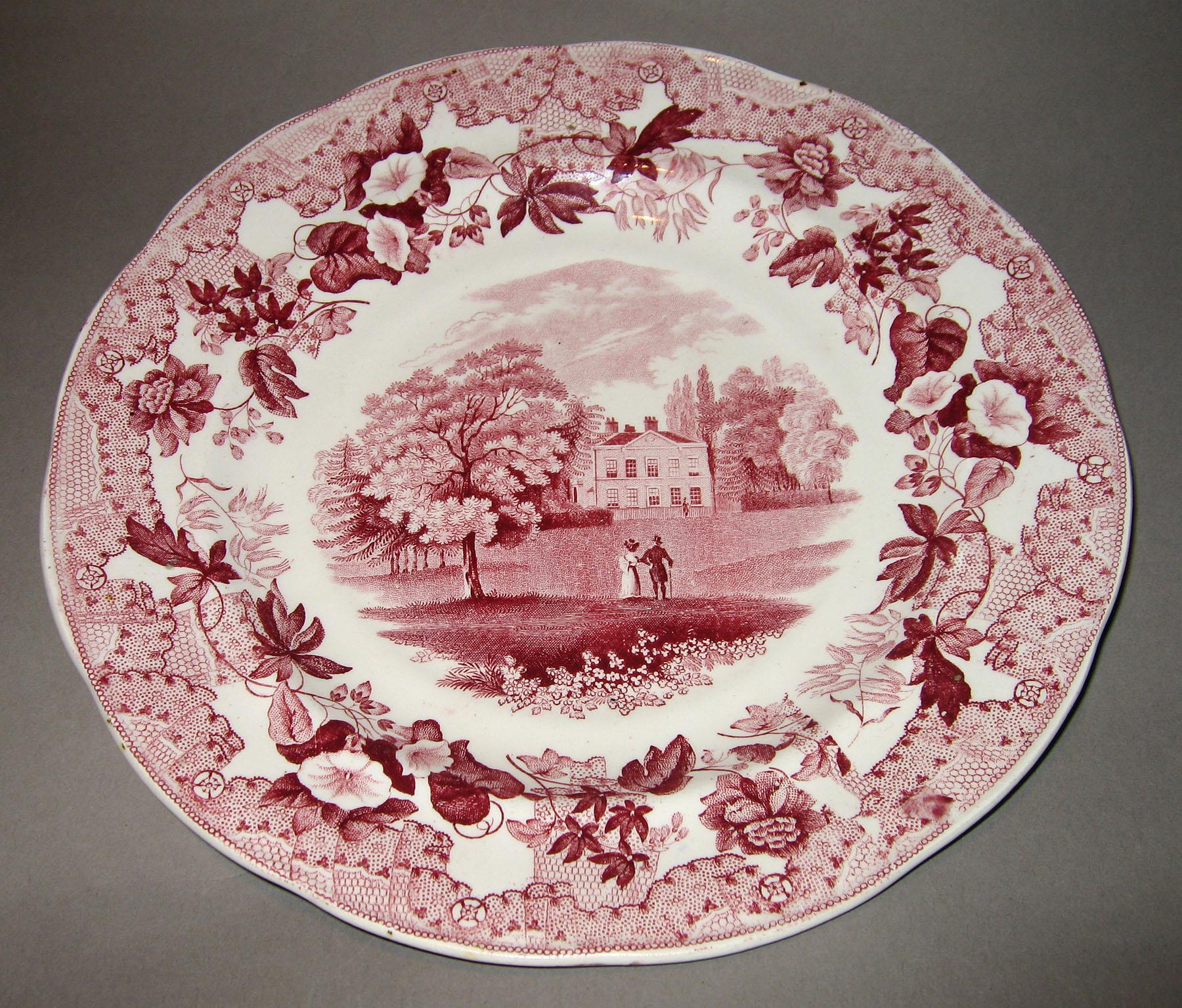 1961.0437.003 European Scenery pattern plate
