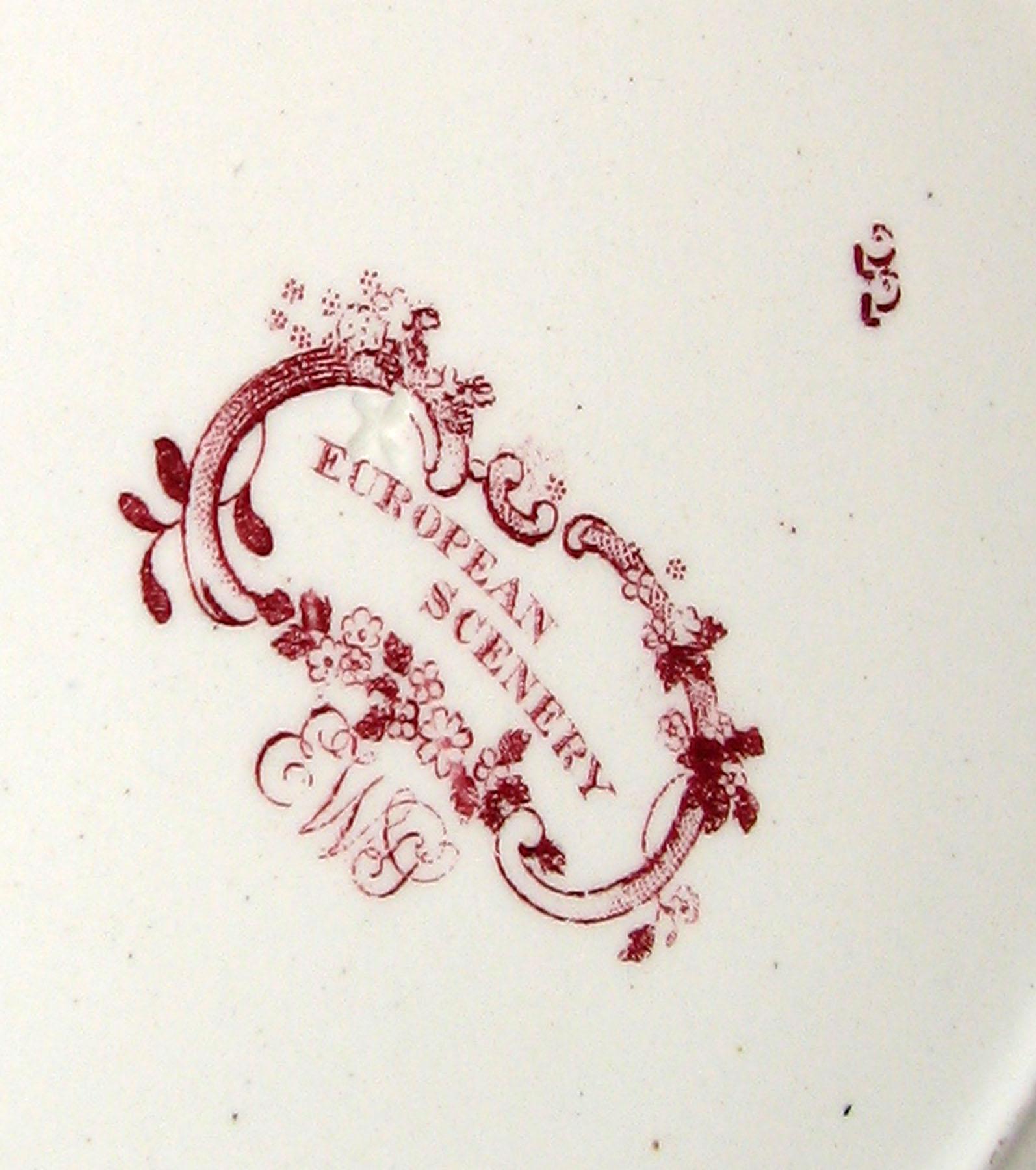 1961.0437.003 European Scenery pattern plate (mark)