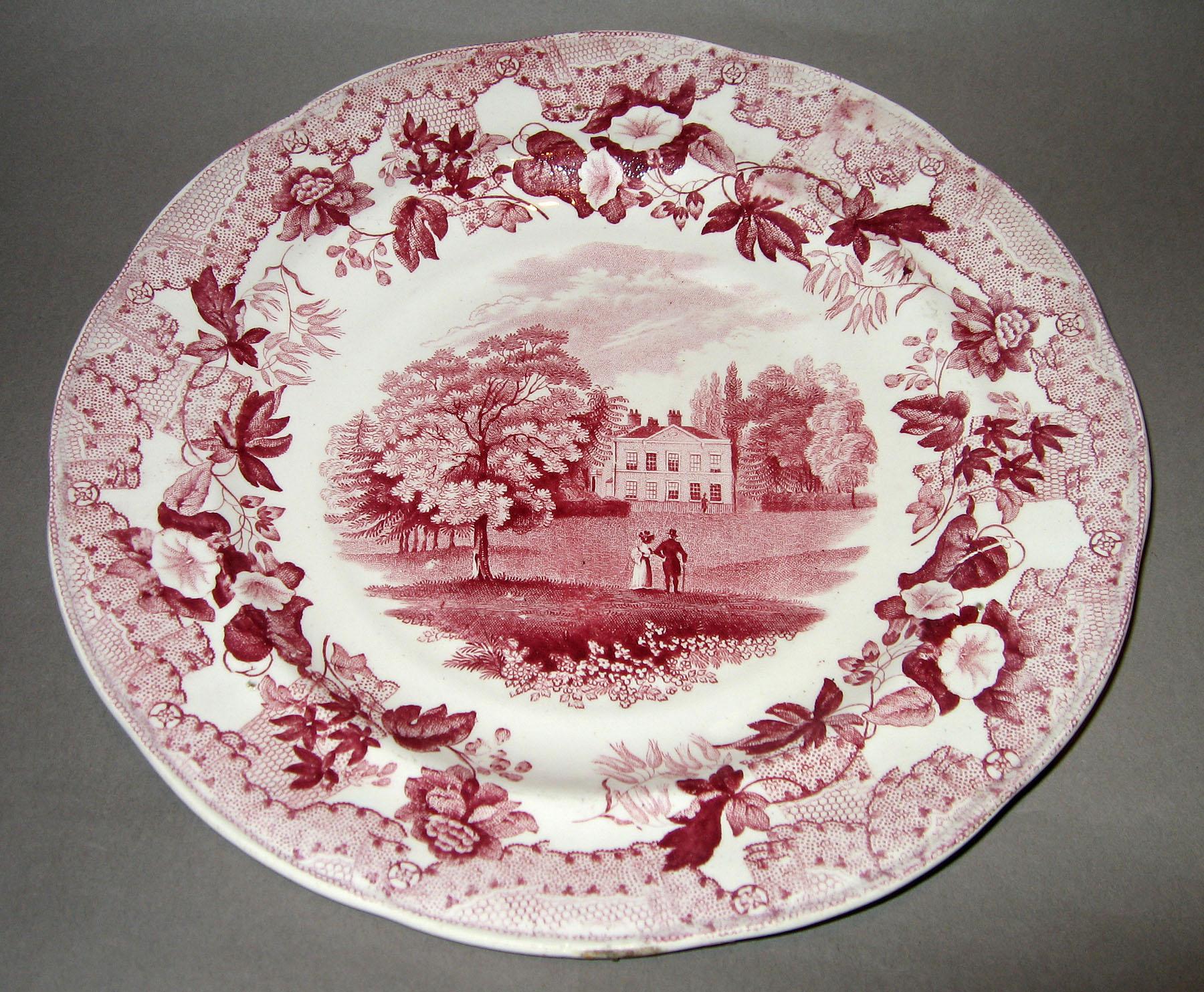 1961.0437.005 European Scenery pattern plate