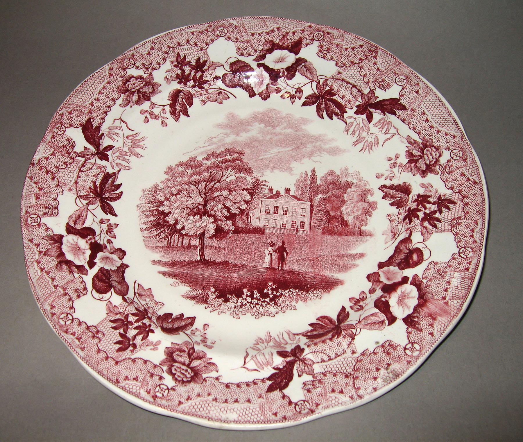 1961.0437.006 European Scenery pattern plate