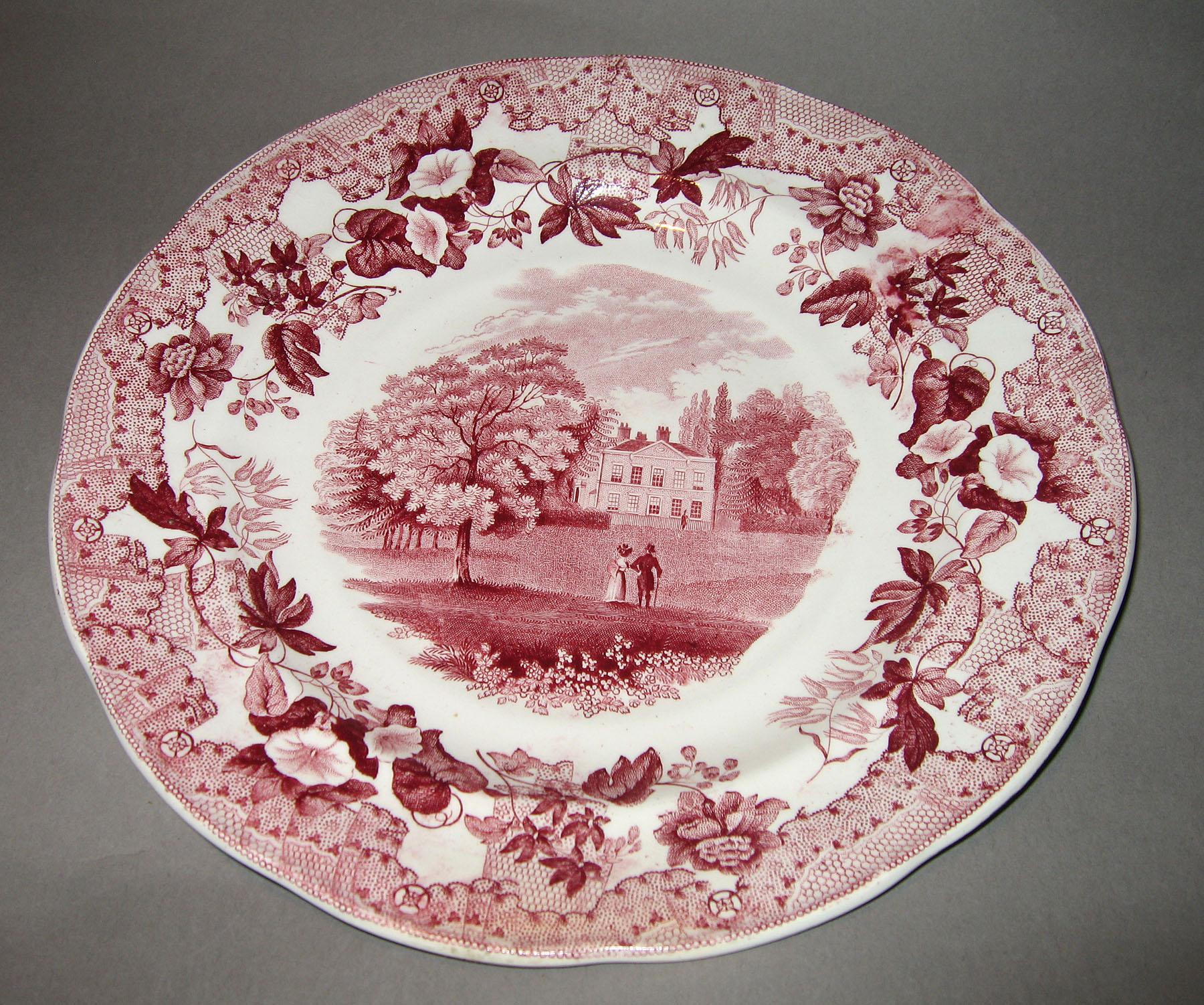 1961.0437.007 European Scenery pattern plate