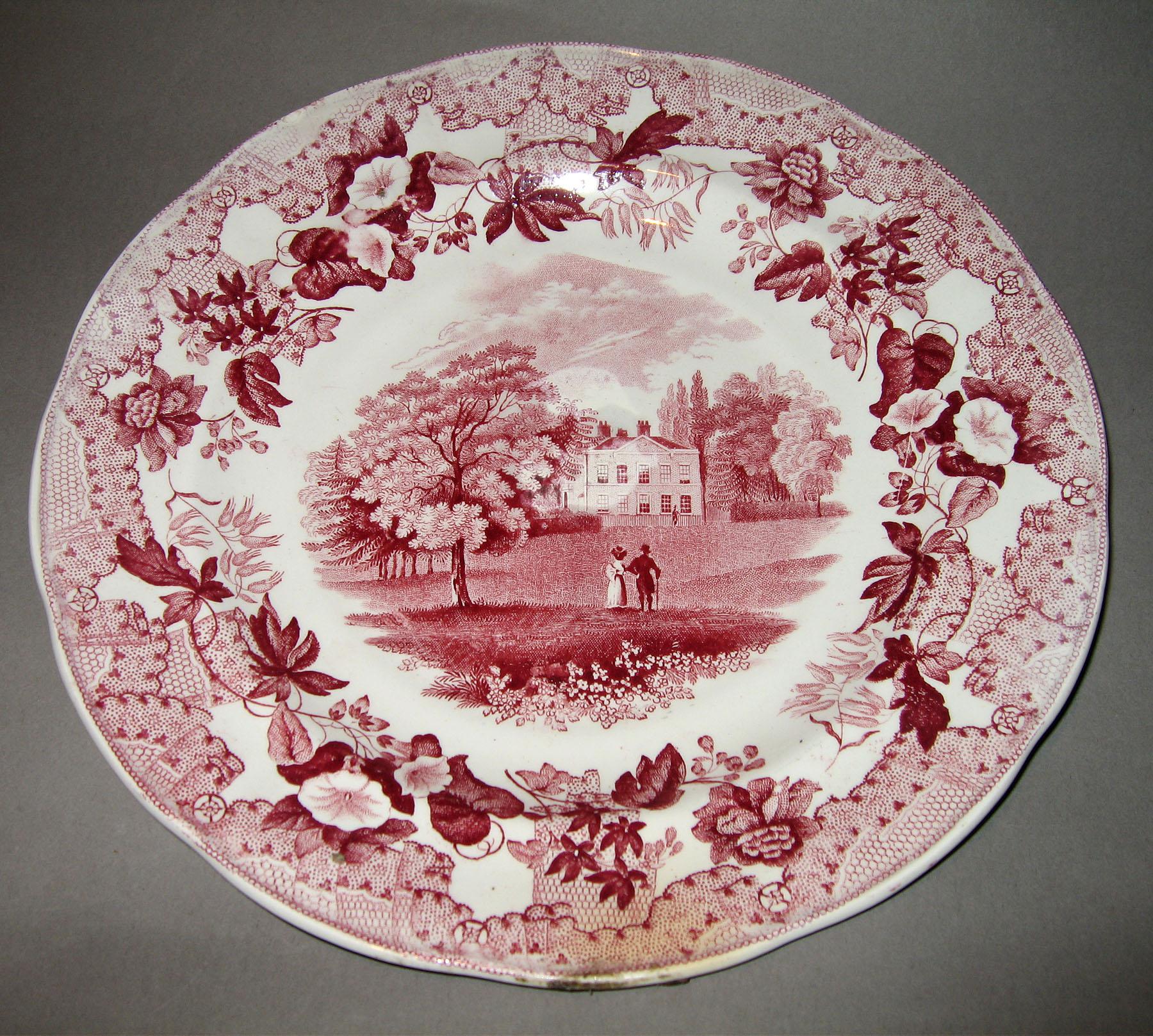 1961.0437.008 European Scenery pattern plate