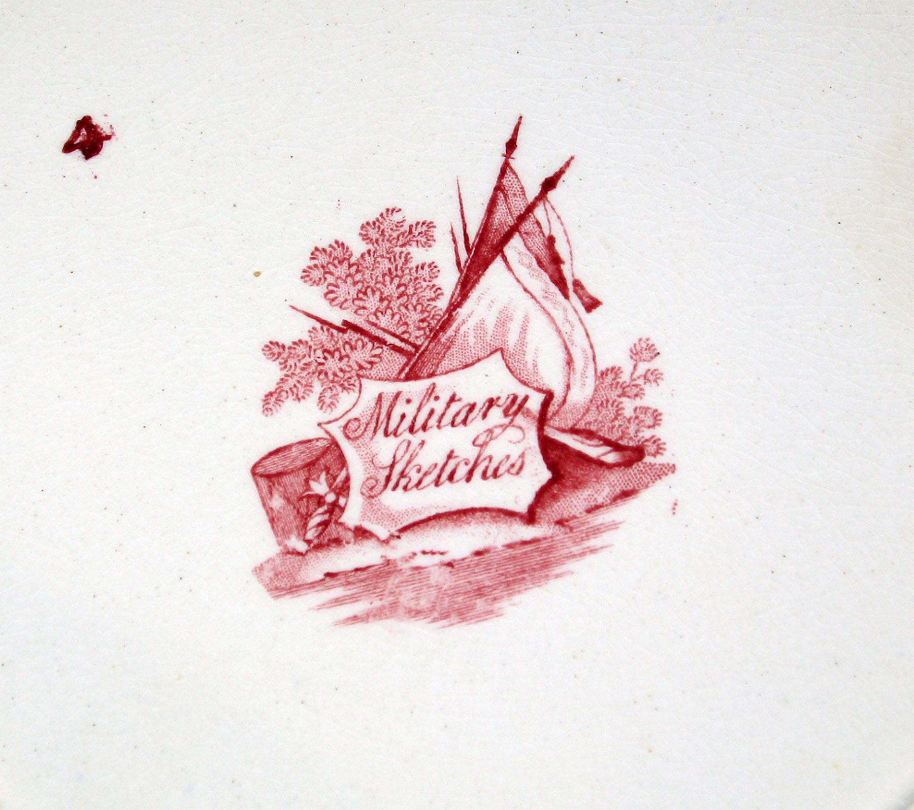 1961.0441.001 Heath earthenware plate, detail