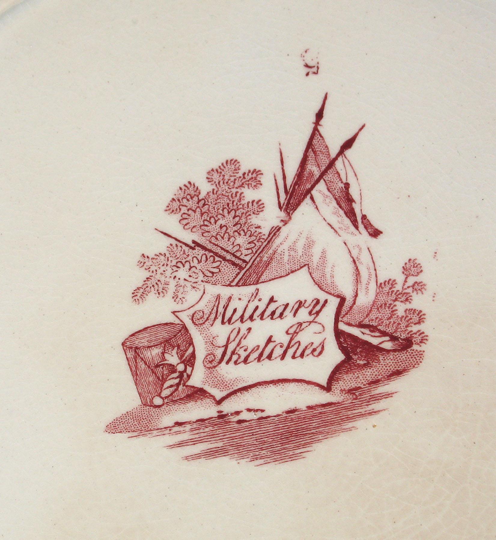 1961.0441.002 Heath earthenware plate, detail
