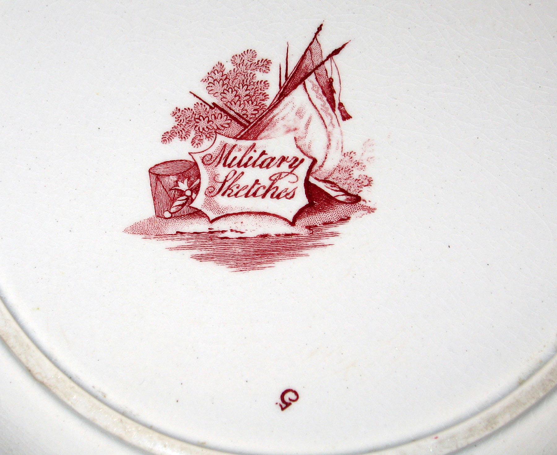 1961.0441.003 Heath earthenware plate, detail
