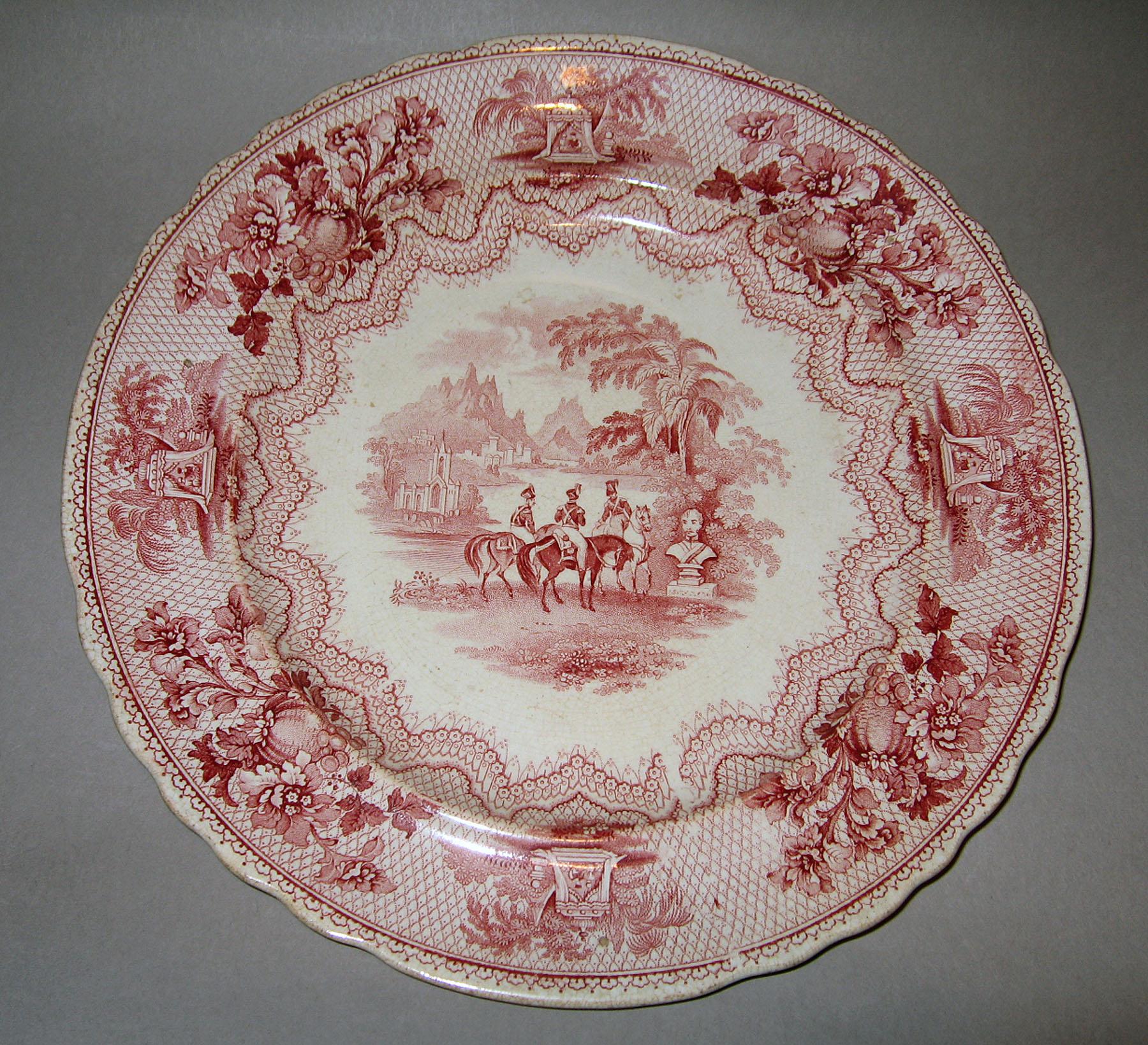 1961.0441.004 Heath earthenware plate