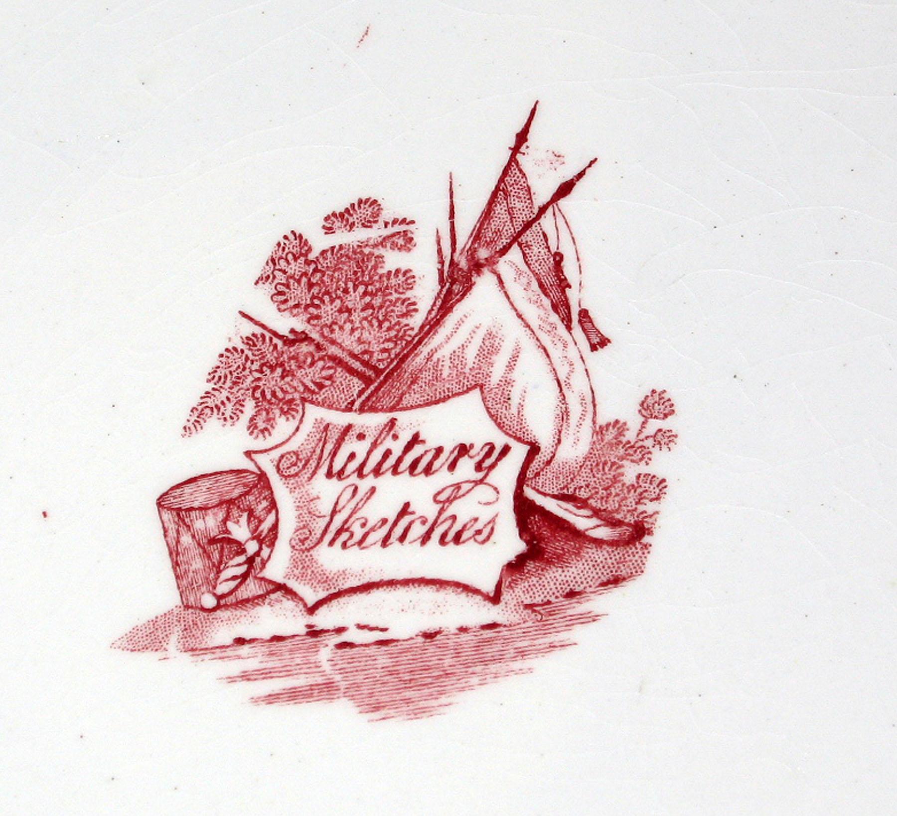 1961.0441.005 Heath earthenware plate, detail