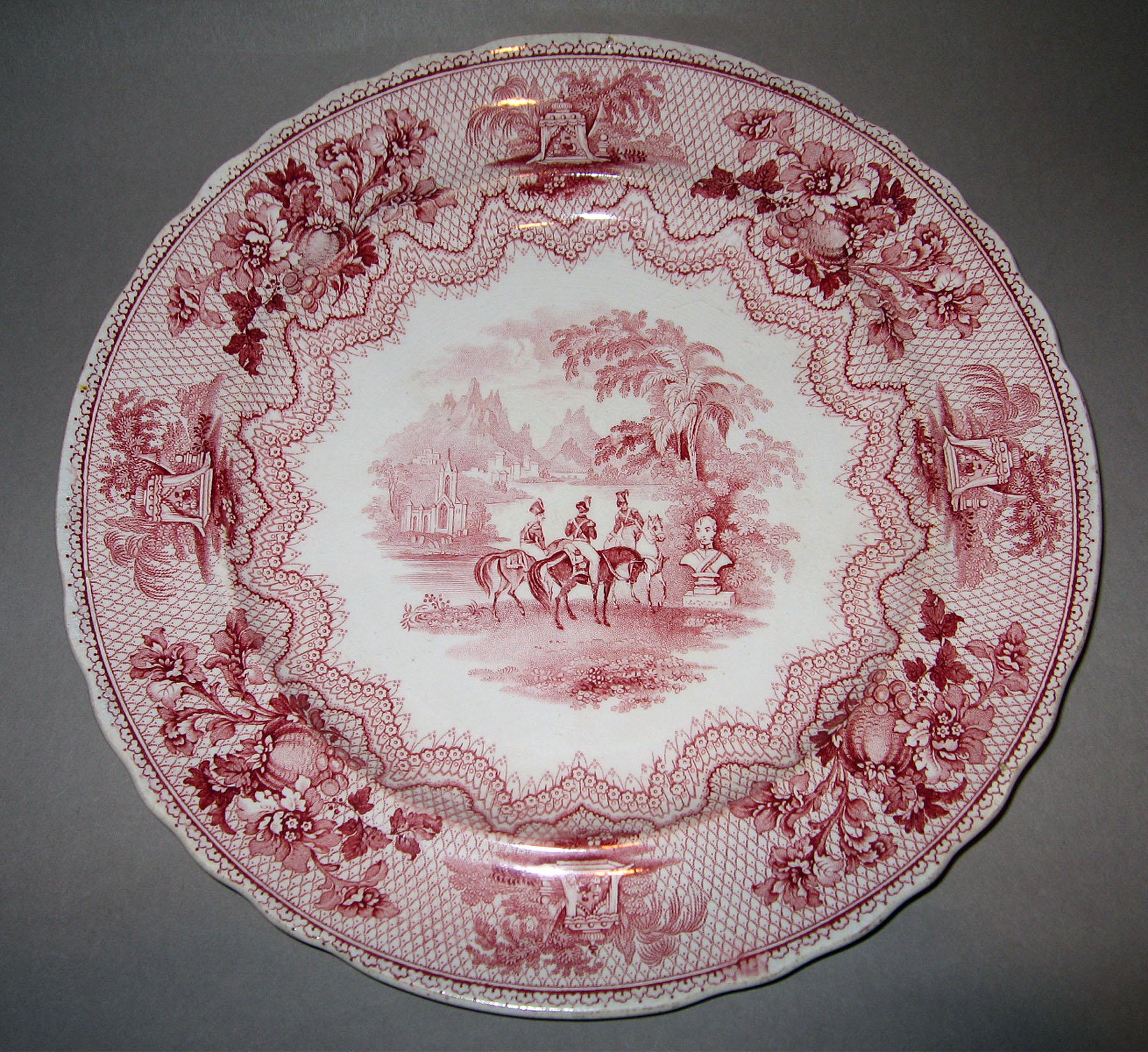 1961.0441.006 Heath earthenware plate