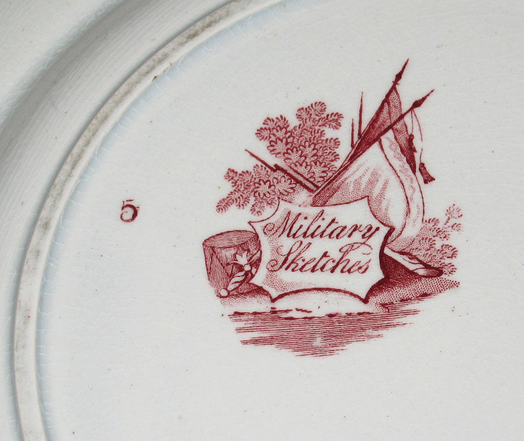 1961.0441.006 Heath earthenware plate, detail
