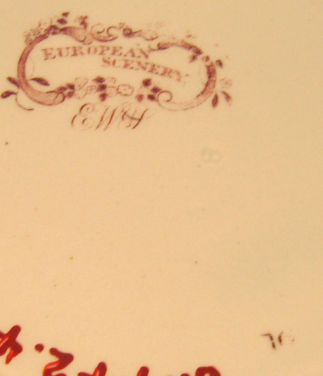 1961.0442.004 European scenery transfer printed plate (mark)