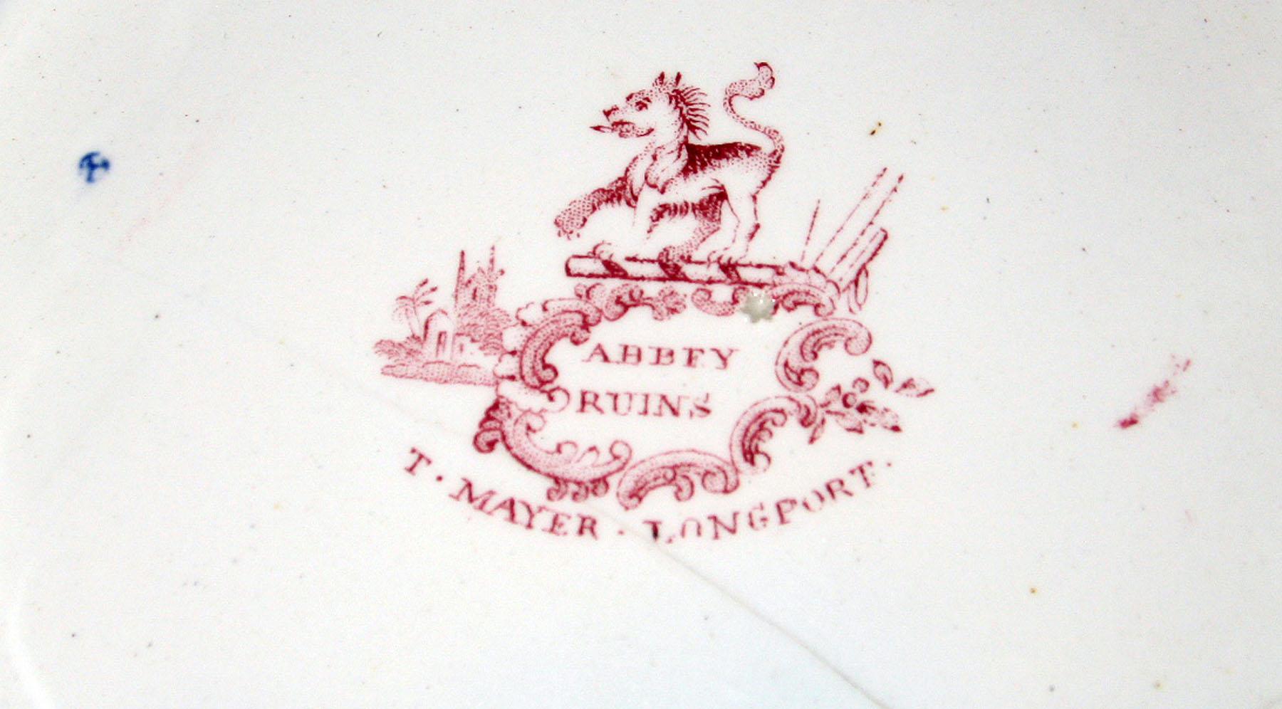 1961.0456 A Mayer earthenware bowl (mark)